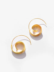 Gold Plated Designer Drop Earrings