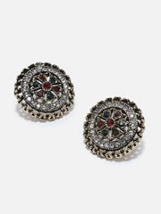 Gold Plated Designer Stone Stud