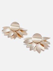 Gold Plated Designer Stone Stud