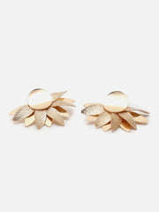 Gold Plated Designer Stone Stud