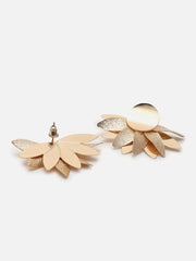 Gold Plated Designer Stone Stud