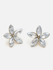 Silver Plated Designer Stone Stud