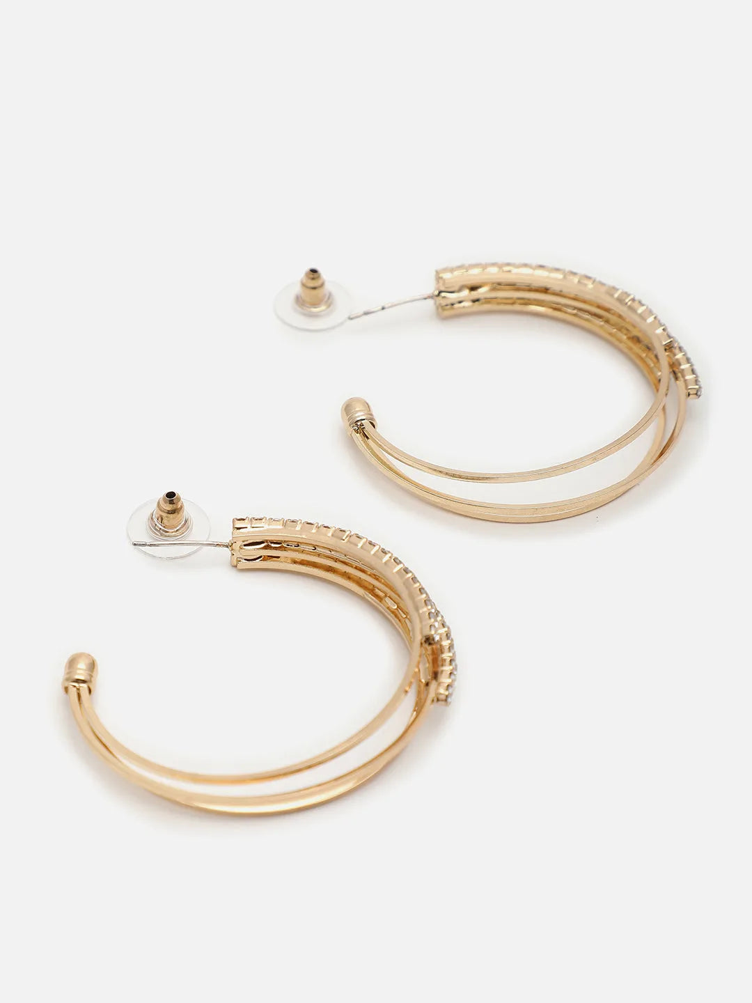 Gold Plated Designer Stone Drop Earring