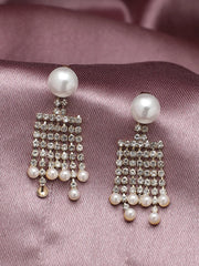 Gold Plated Pearls Drop Earring