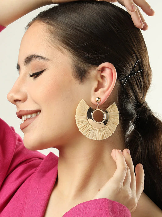 Gold Plated Designer Drop Earring