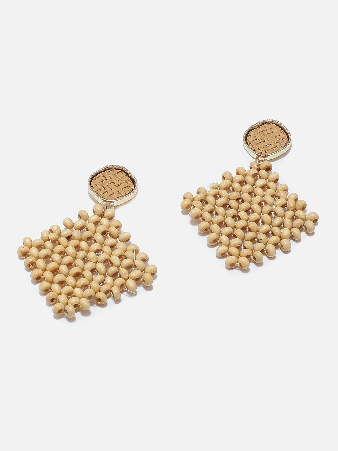 Gold Plated Designer Stone Drop Earring