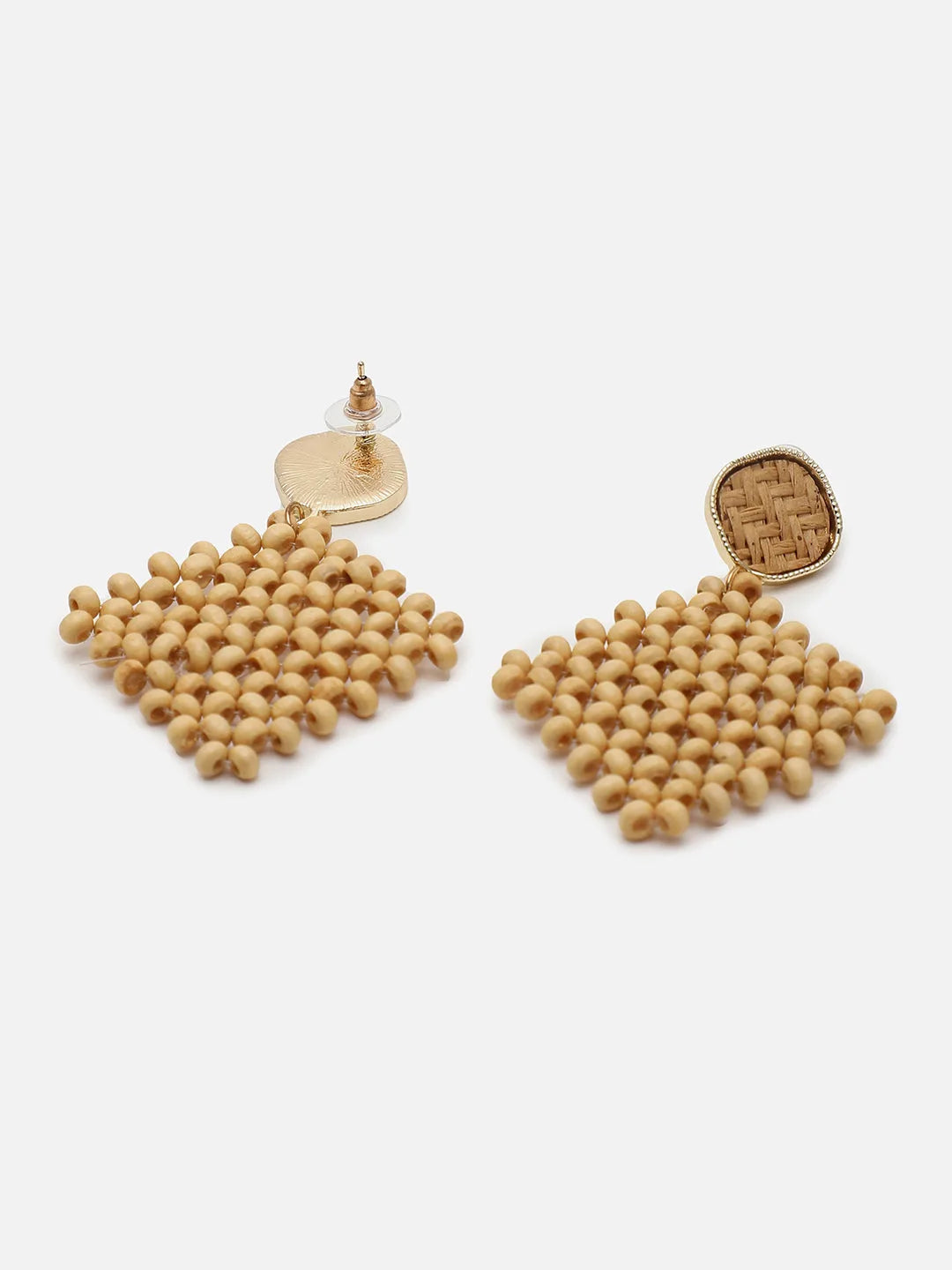 Gold Plated Designer Stone Drop Earring