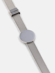 The Montre Statement Bracelet  Metallic Silver