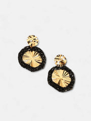 The Revolving Mirror Drop Earrings Onyx Black Sohier8970