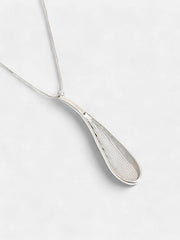 The Drip Pendant Necklace  Metallic SilverSOHINC6057