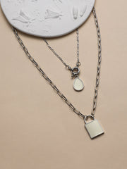 The Sailor's MultiLayer Necklace  Metallic SilverSOHINC6063