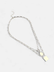 The Sailor's MultiLayer Necklace  Metallic SilverSOHINC6063