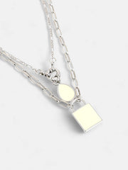 The Sailor's MultiLayer Necklace  Metallic SilverSOHINC6063