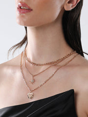 The Ellie MultiLayer Necklace  California GoldSOHINC6064