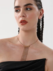 The Hanging Chain Bar Lariat Necklace  California GoldSOHINC6069