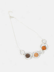 The Orb Collar Necklace  Metallic SilverSOHINC6076