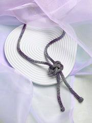 The Jingle Sautoir Necklace  Crystal Silver & Amerthyst PurpleSOHINC6085