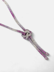 The Jingle Sautoir Necklace  Crystal Silver & Amerthyst PurpleSOHINC6085