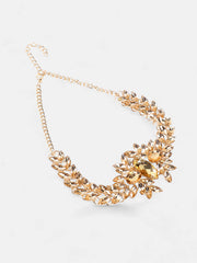 The Marquise Statement Necklace  Amber YellowSOHINC6128