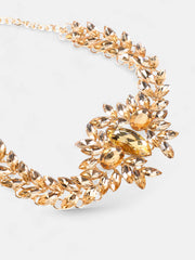 The Marquise Statement Necklace  Amber YellowSOHINC6128