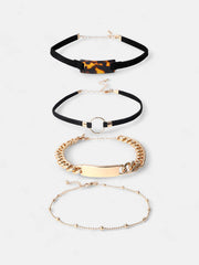 The Josie MultiLayer Necklace  Onyx BlackSOHINC8837