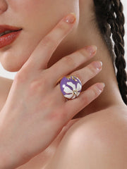 The Hana Statement Ring  LavenderSOHIRG6096