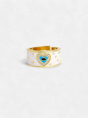 The Evil Heart Finger Ring  Daisy WhiteSOHIRG6099