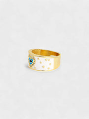 The Evil Heart Finger Ring  Daisy WhiteSOHIRG6099