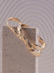 The Dented Three Finger Ring  California GoldSOHIRG6100