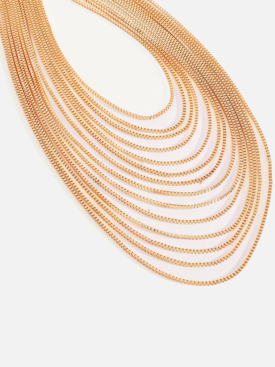 Gold Plated Designer Layered Necklace