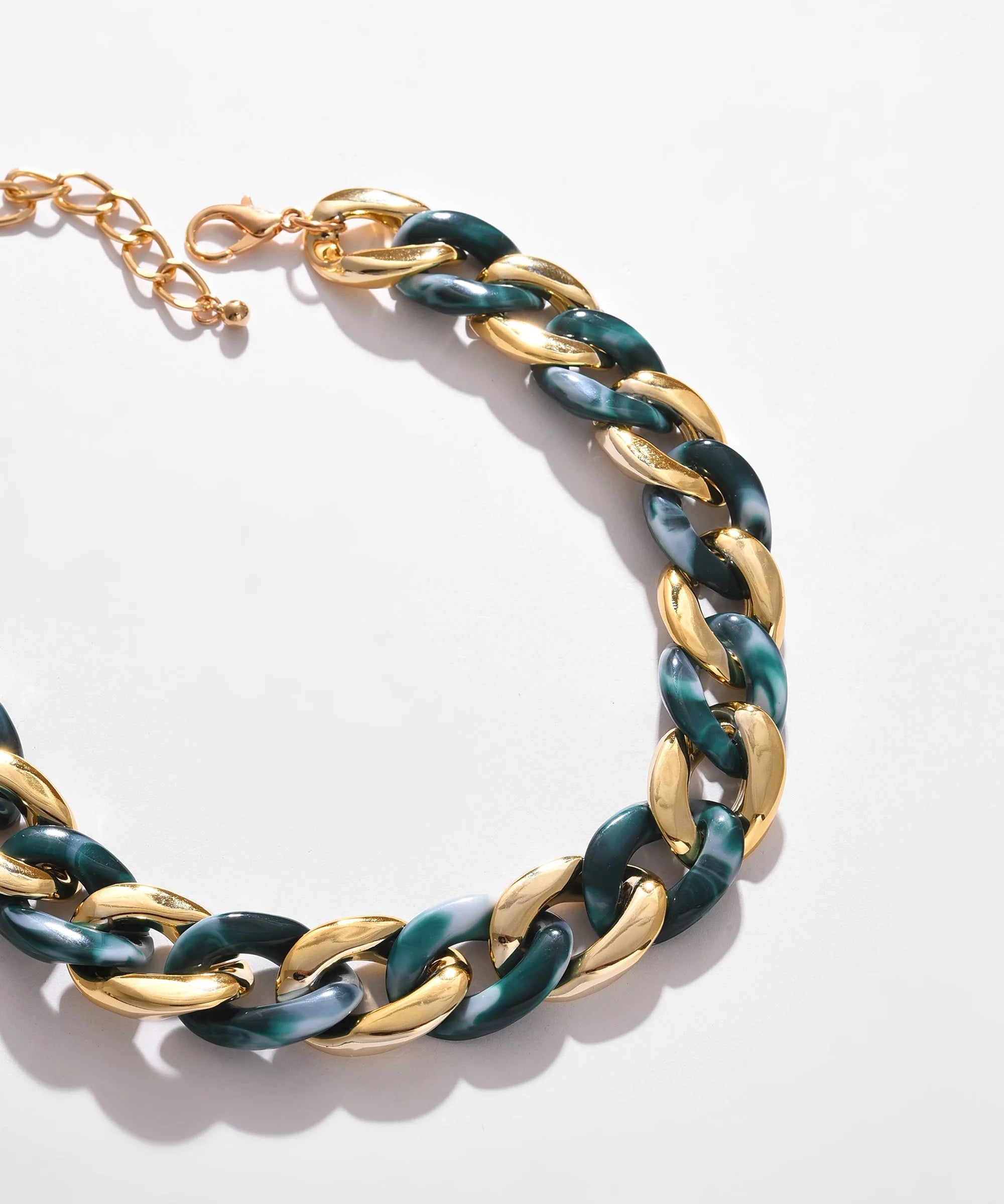 Gold Plated Necklace with Chain Detail