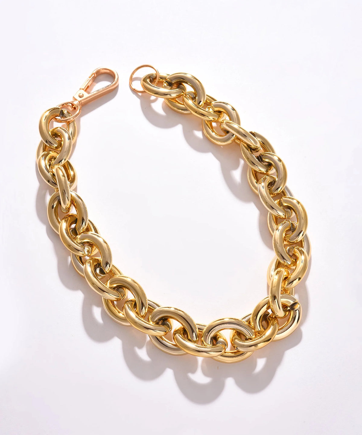 Gold Plated Necklace with Chain Detail