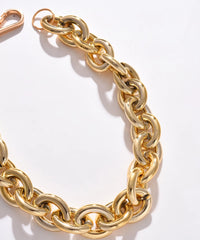 Gold Plated Necklace with Chain Detail