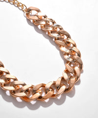 Gold Plated Necklace with Chain Detail