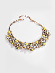 Gold Plated Designer Stone Necklace