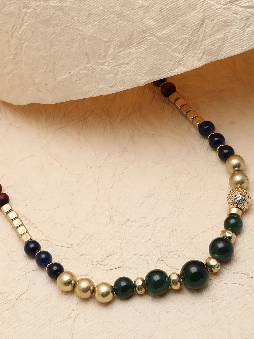 Gold Plated Beaded Necklace