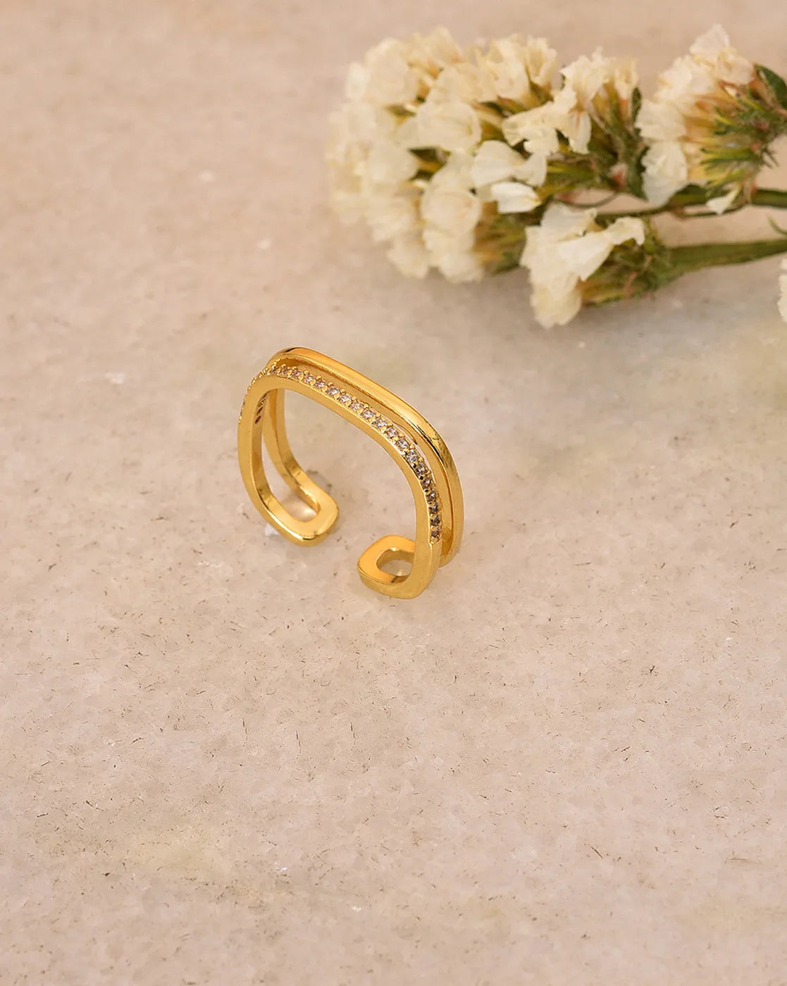 Gold Plated Designer Ring