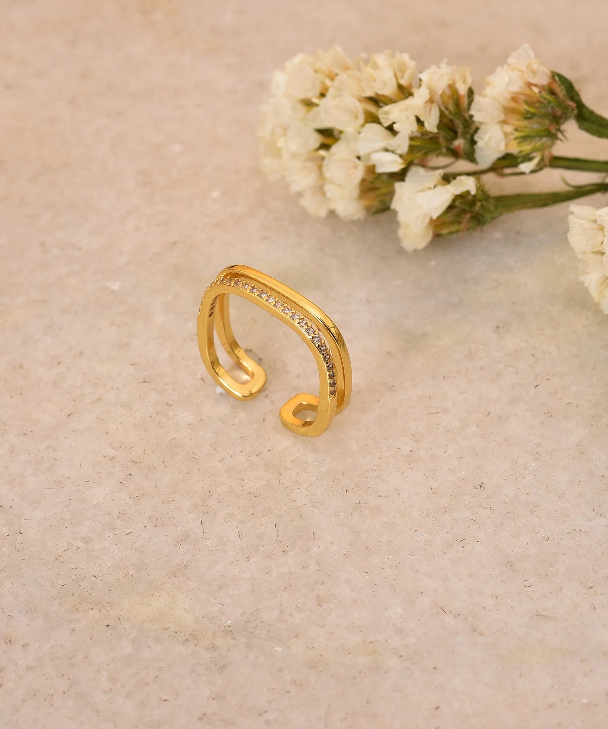 Gold Plated Designer Ring