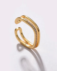 Gold Plated Designer Ring