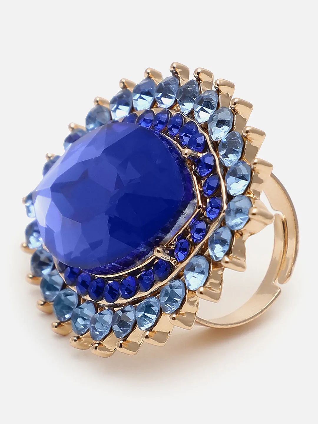 Gold Plated Designer Stone Ring