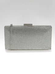 Textured Clutch Bag with Buckle