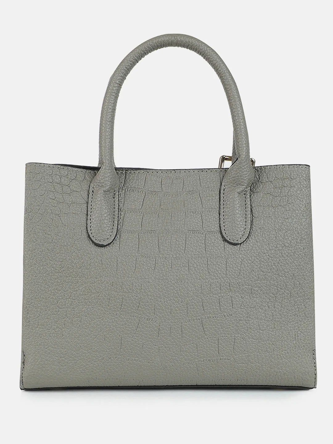 Textured Hand Bag with Zip Lock