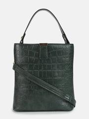 Textured Oversized Shopper Hand Bag with Magnet Lock