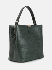 Textured Oversized Shopper Hand Bag with Magnet Lock