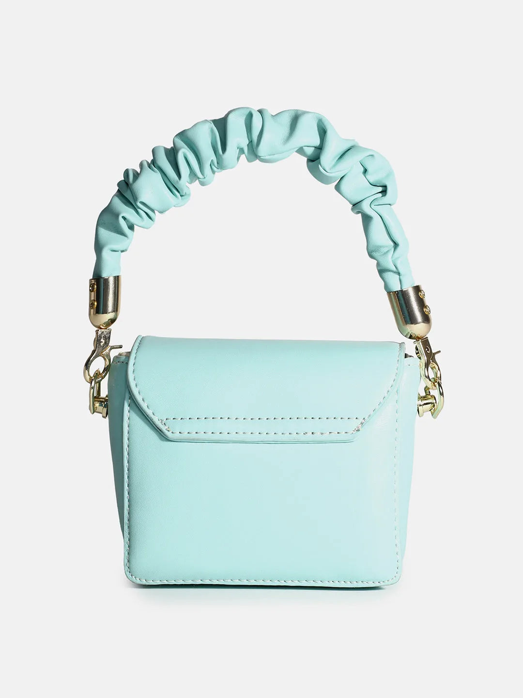 Solid Magnet Lock Hand Bag with Chain detail