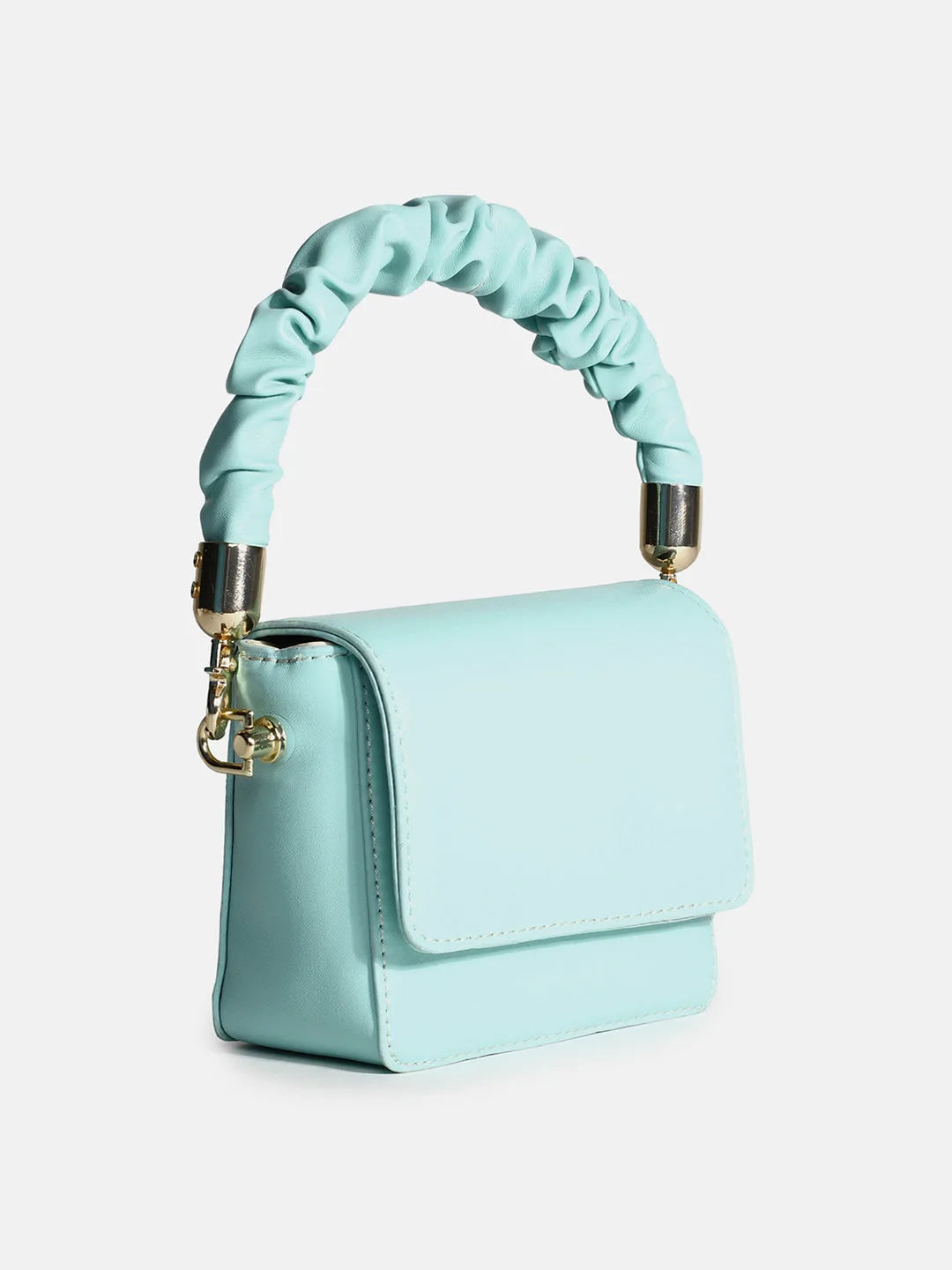 Solid Magnet Lock Hand Bag with Chain detail