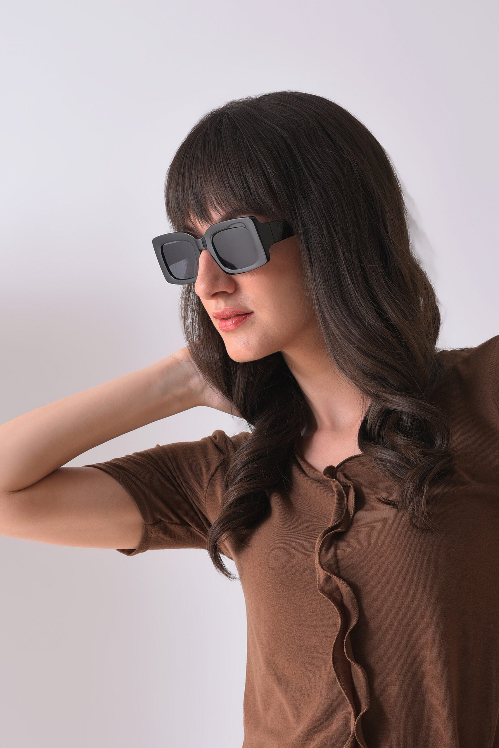 Women Black Lens Black Wayfarer Sunglasses