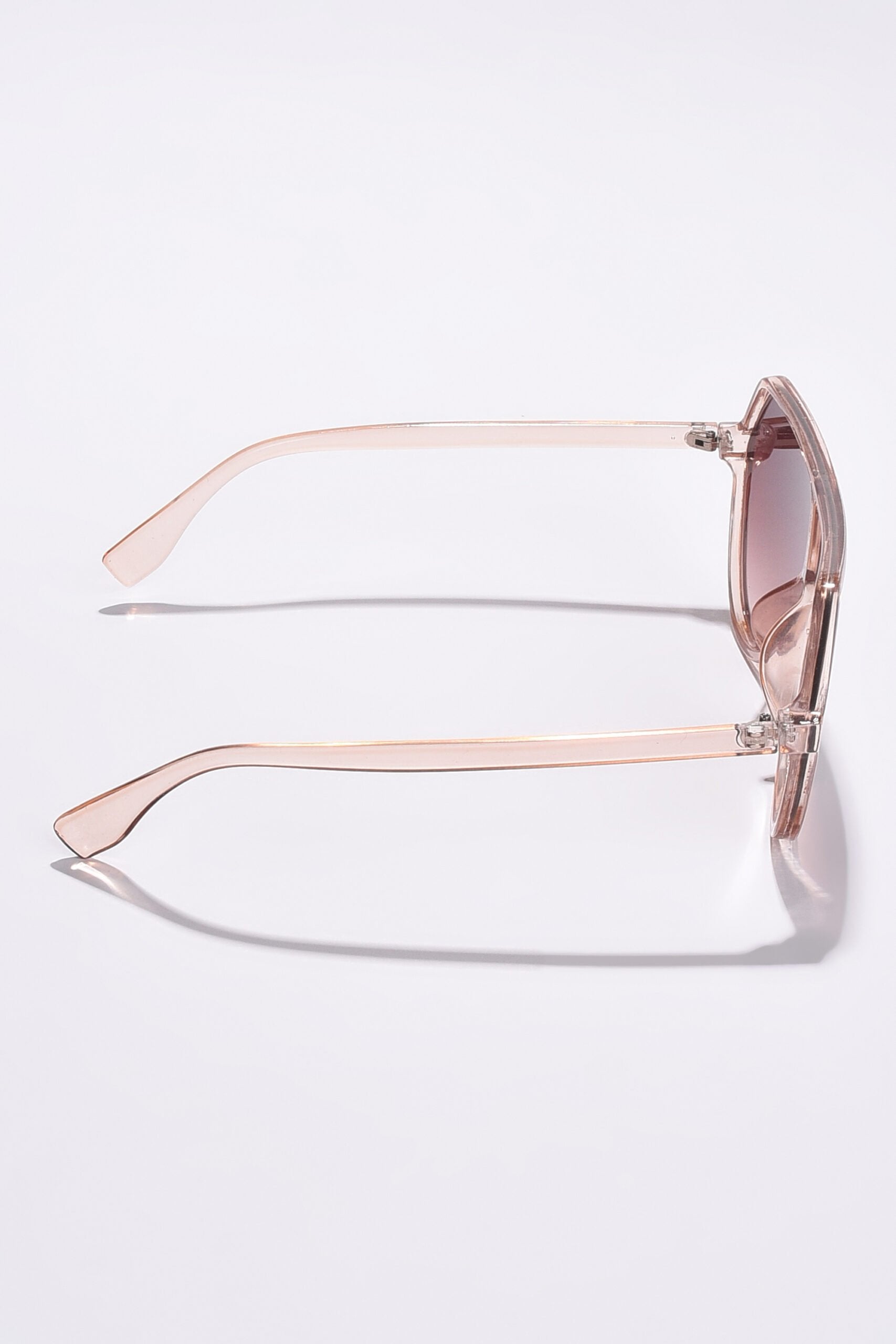 Women Brown Lens Pink Oversized Sunglasses