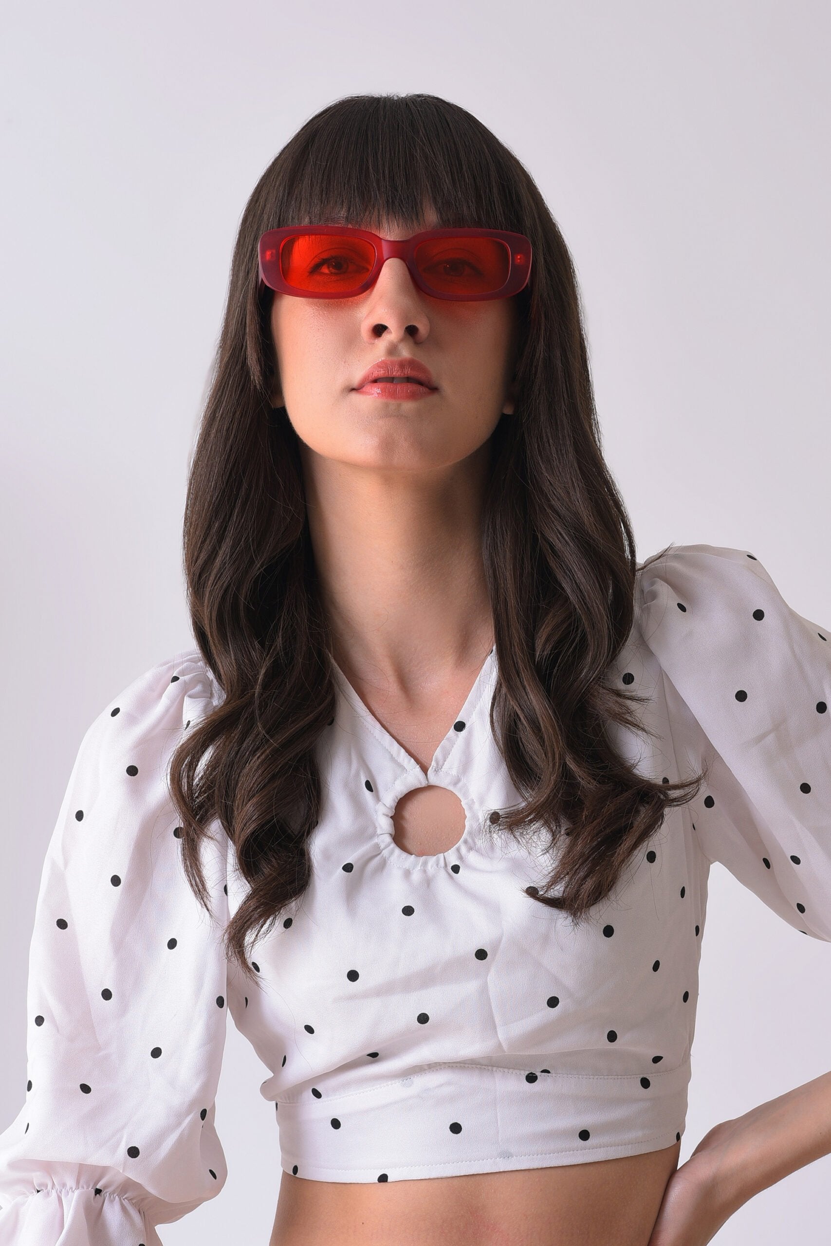 Women Orange Lens Orange Wayfarer Sunglasses