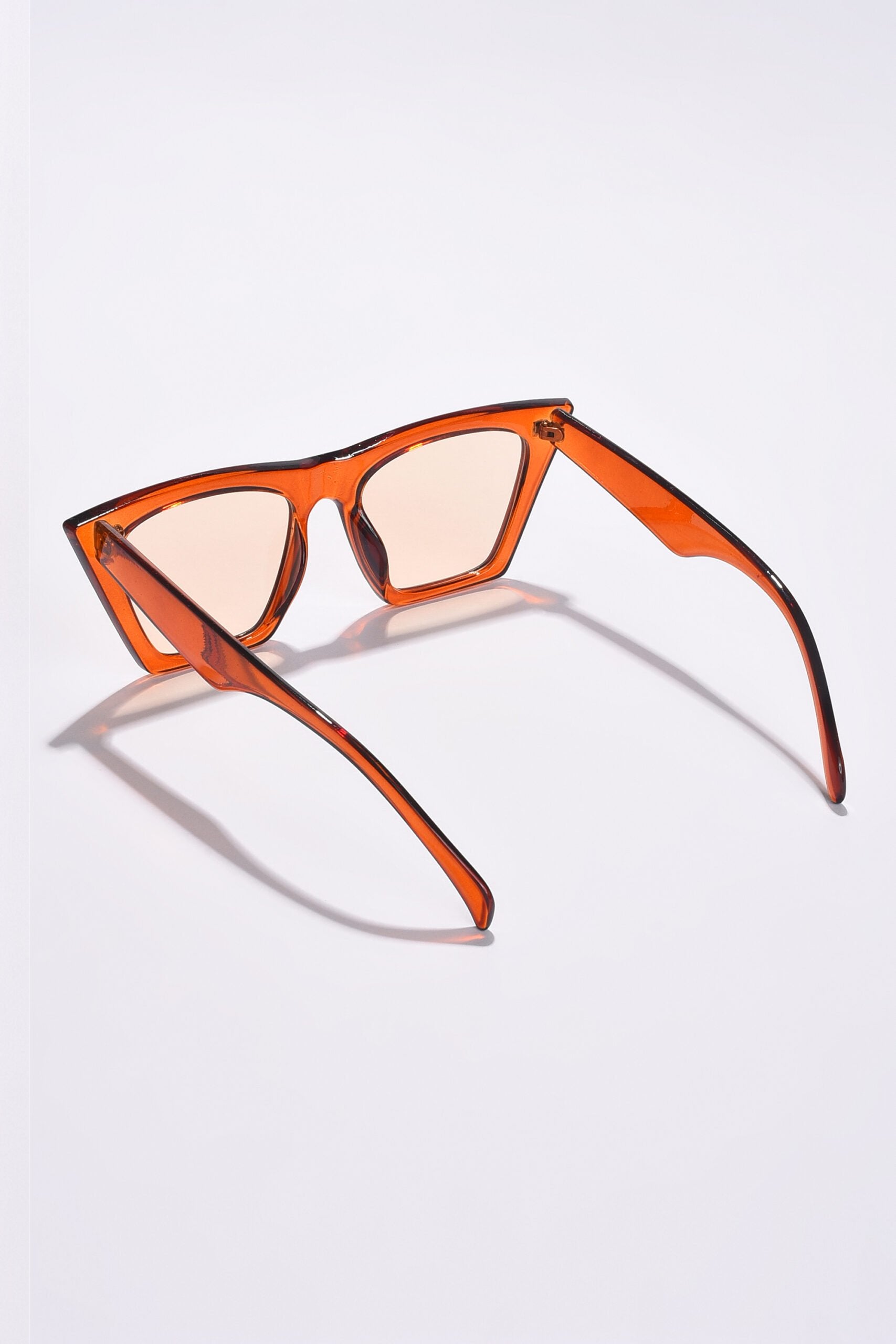 Women Orange Lens Orange Butterfly Sunglasses